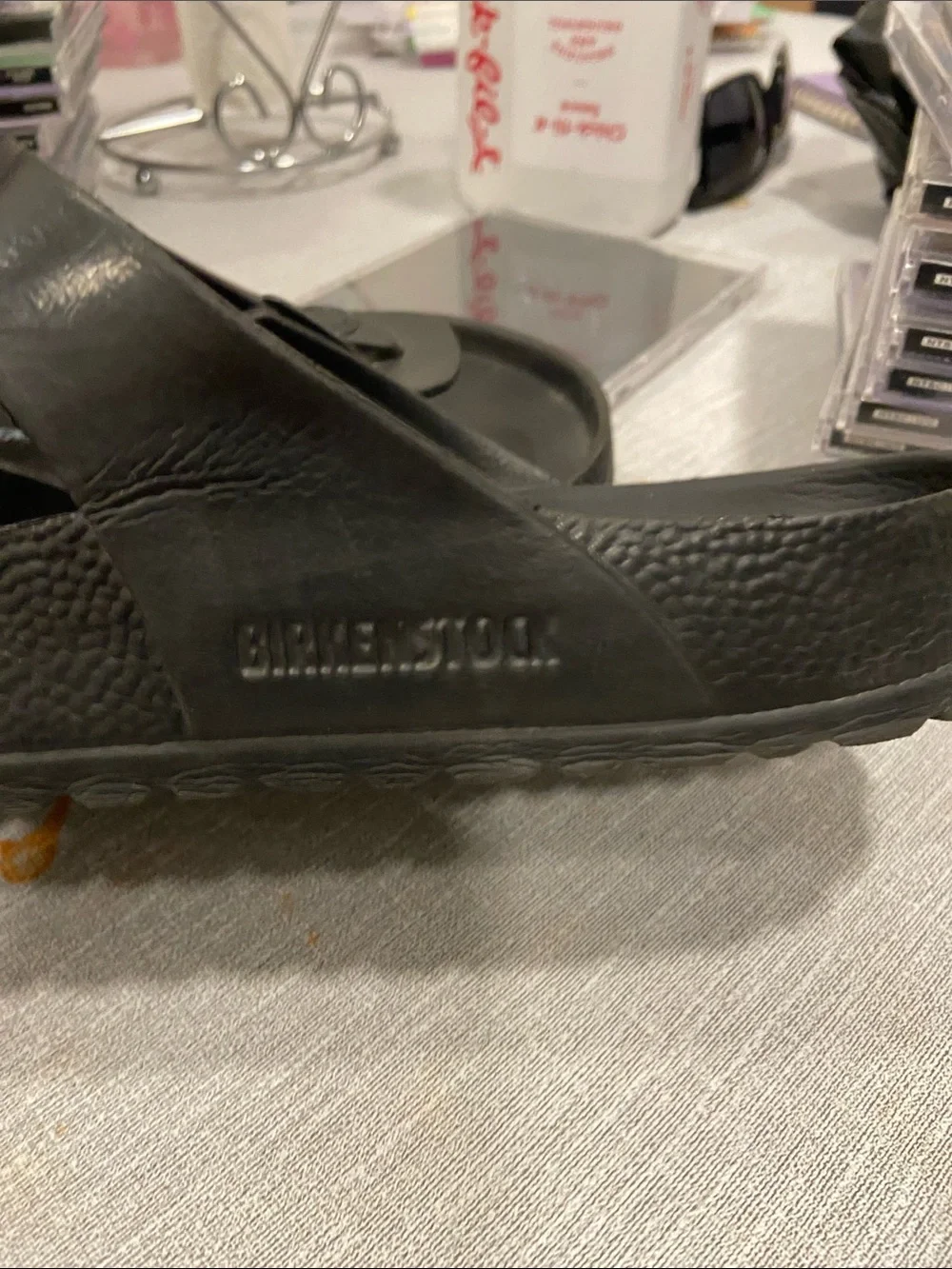 Birkenstock Men's Black EVA Cross-Strap Slide Sandals